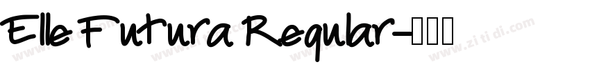 Elle Futura Regular字体转换